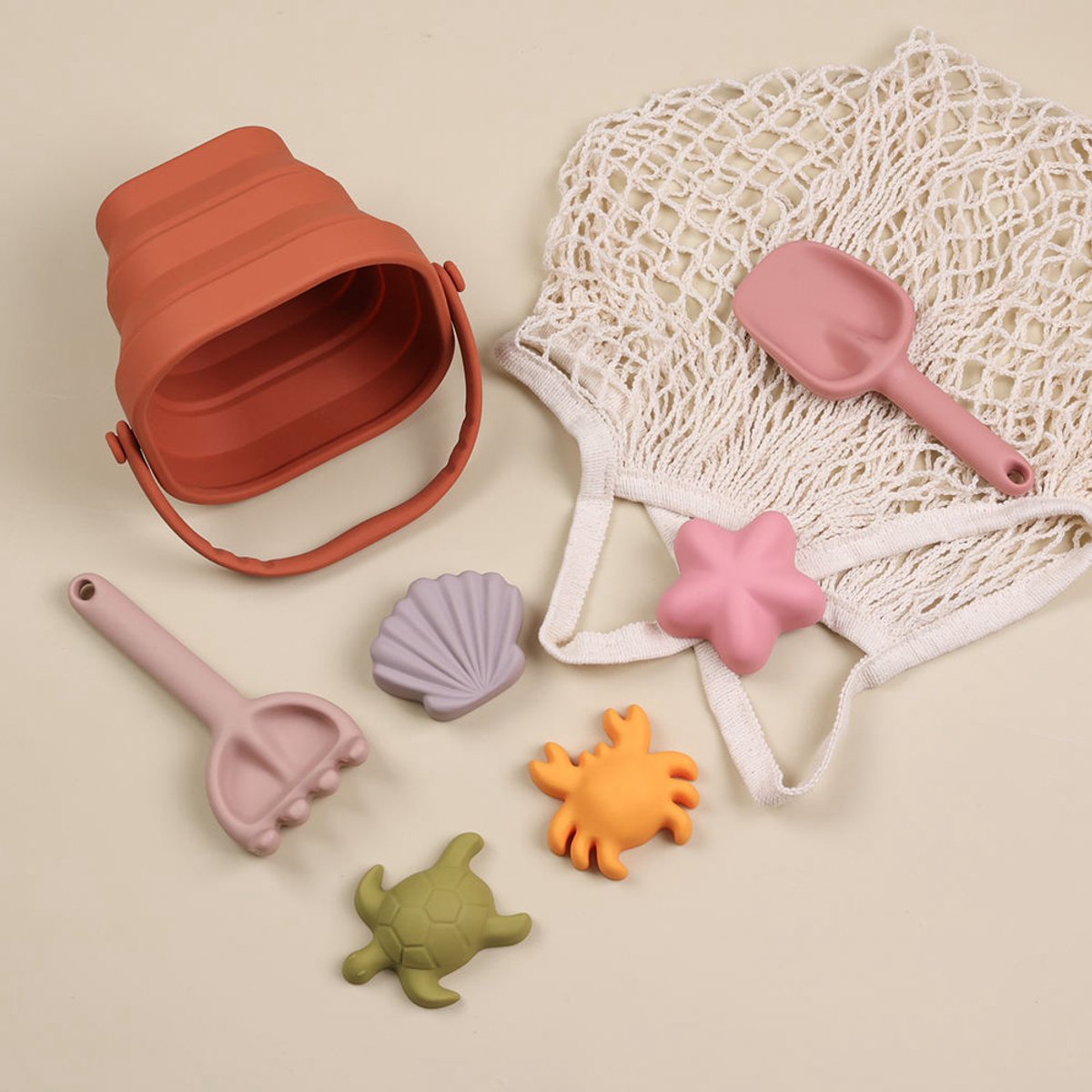 Strand Set – Opvouwbare Zand Emmer Met Draagzak | Zomer voor Kinderen & Peuters!